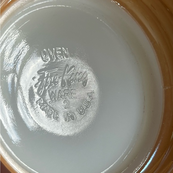 VTG Copper Tint (Lustre) Fire King by Anchor Hocking 12 oz casserole w/ handle - Picture 9 of 10